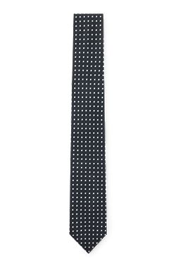 Patterned tie in pure silk