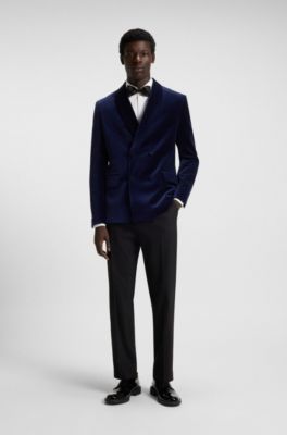 Slim-fit evening shirt in easy-iron cotton poplin, White