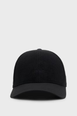 Fleece cap with embroidered logo, Black