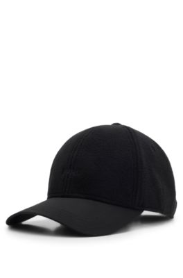 Fleece cap with embroidered logo, Black