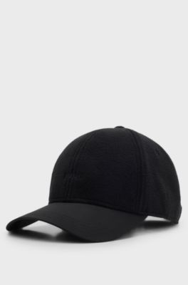 Fleece cap with embroidered logo, Black