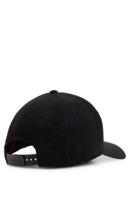 Fleece cap with embroidered logo, Black
