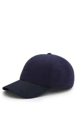 Fleece cap with embroidered logo, Dark Blue