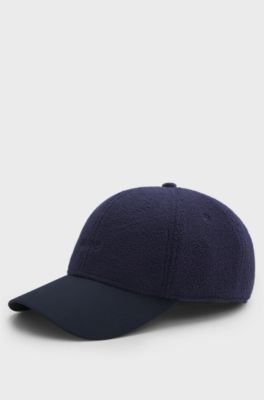 Fleece cap with embroidered logo, Dark Blue