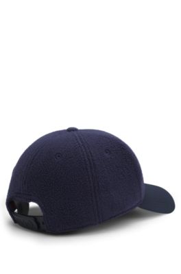 Fleece cap with embroidered logo, Dark Blue