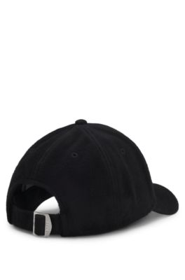 Wool-silk cap with twill lining, Black