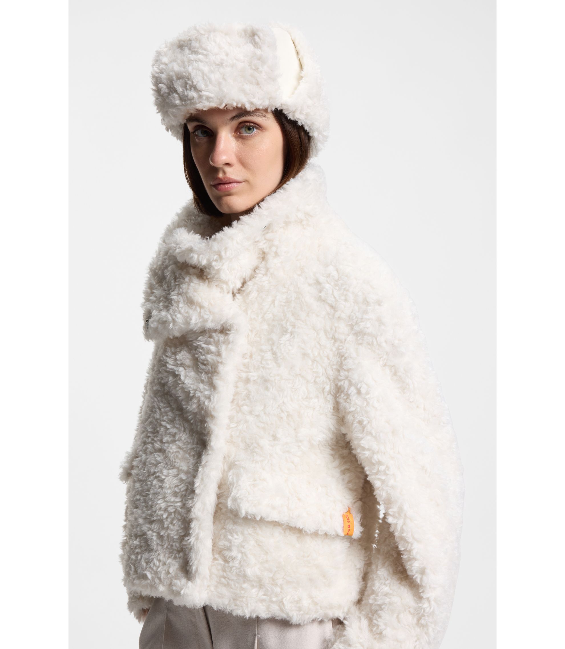 BOSS - BOSS x Steiff リラックスフィットコート テディファブリック