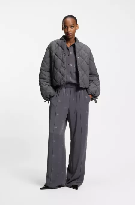 Veste déperlante avec matelassage à motif losange