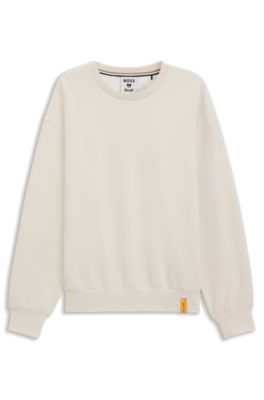 BOSS x Steiff all-gender sweatshirt in a cotton blend, Natural