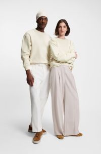 BOSS x Steiff all-gender Sweatshirt aus Baumwoll-Mix, Natur