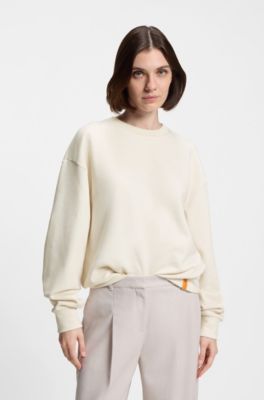 BOSS x Steiff all-gender sweatshirt in a cotton blend, Natural