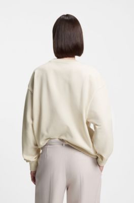 BOSS x Steiff all-gender sweatshirt in a cotton blend, Natural