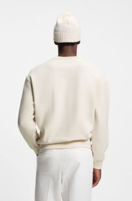BOSS x Steiff all-gender sweatshirt in a cotton blend, Natural