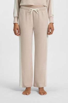 Jogginghose mit kontrastierenden Details, Hellbeige