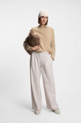 BOSS x Steiff sweater in cashmere and virgin wool, Beige