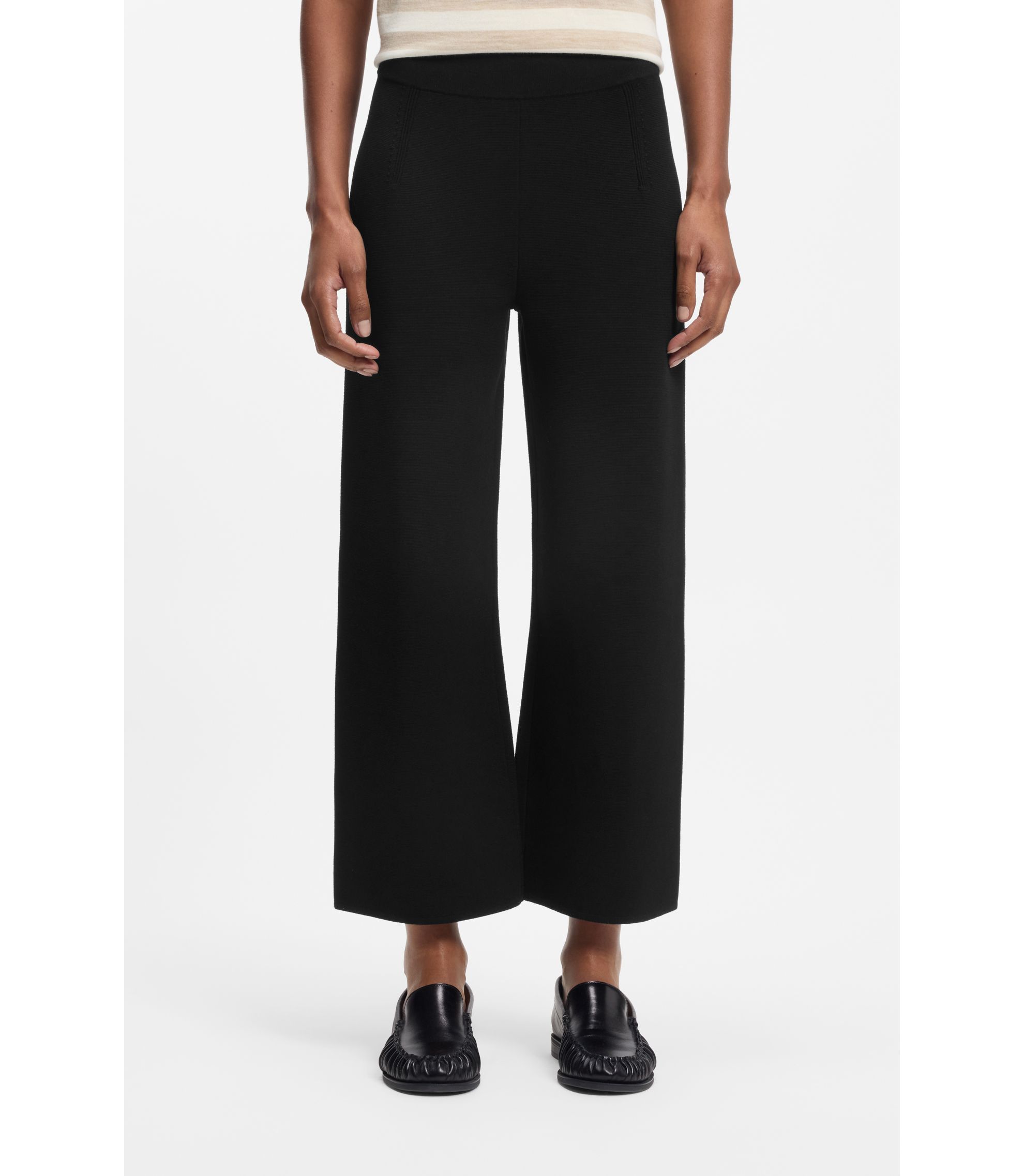 Regular-Fit Hose mit gestrickten Abnähern