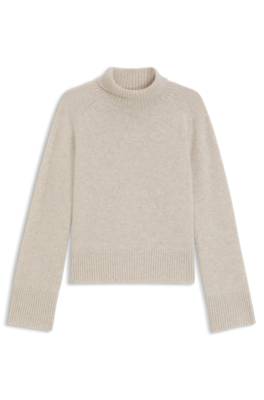 Boss Relaxed-fit rollneck sweater in cashmere with raglan sleeves polotröjor dam – bild 4