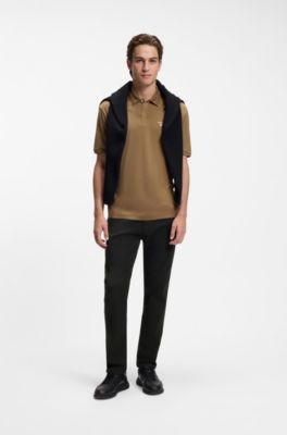 Porsche x BOSS tapered-fit jeans in black stretch denim, Black
