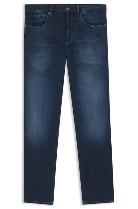 Maine regular-fit jeans in blue soft-touch denim