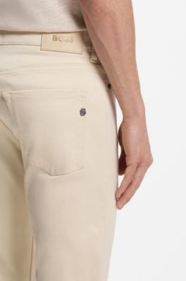 Delaware slim-fit jeans in performance denim, Natural
