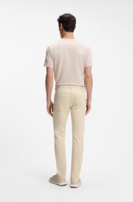 Delaware slim-fit jeans in performance denim, Natural