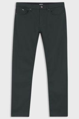 Delaware slim-fit jeans in performance denim, Light Green
