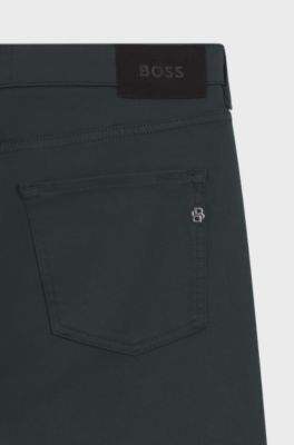 Delaware slim-fit jeans in performance denim, Light Green
