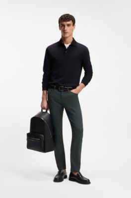 Delaware slim-fit jeans in performance denim, Light Green