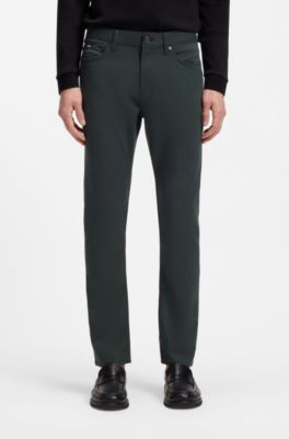 Delaware slim-fit jeans in performance denim, Light Green