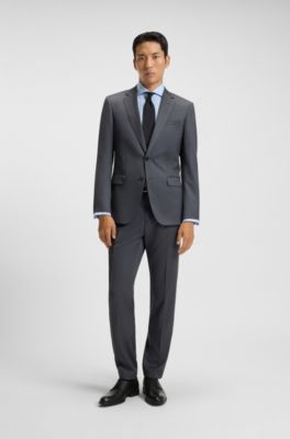 Italian-made Derby shoes in patterned leather, Black