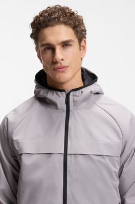 Three-in-one hooded jacket with detachable inner, Light Grey