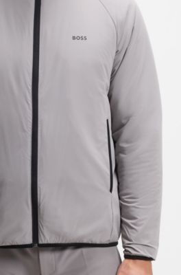 Three-in-one hooded jacket with detachable inner, Light Grey