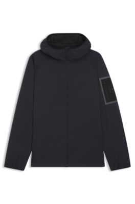 Water-repellent jacket with adjustable hem, Dark Blue