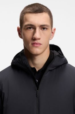 Water-repellent jacket with adjustable hem, Dark Blue