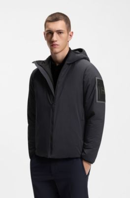 Water-repellent jacket with adjustable hem, Dark Blue