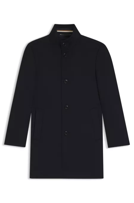 Slim-fit coat in wool and cashmere