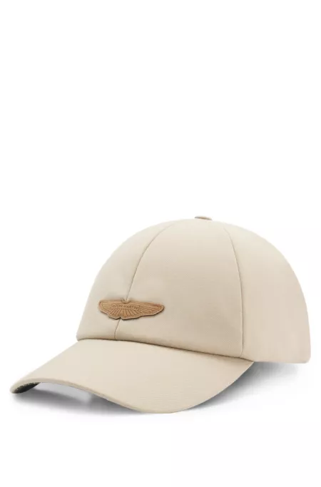 BOSS x ASTON MARTIN logo cap in a wool blend