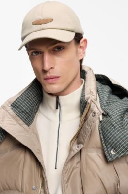 BOSS x ASTON MARTIN logo cap in a wool blend, Khaki