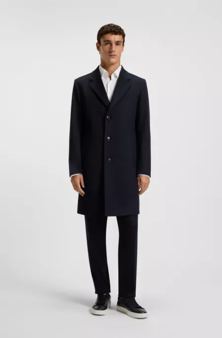 Manteau Regular en laine et cachemire avec gilet intérieur amovible