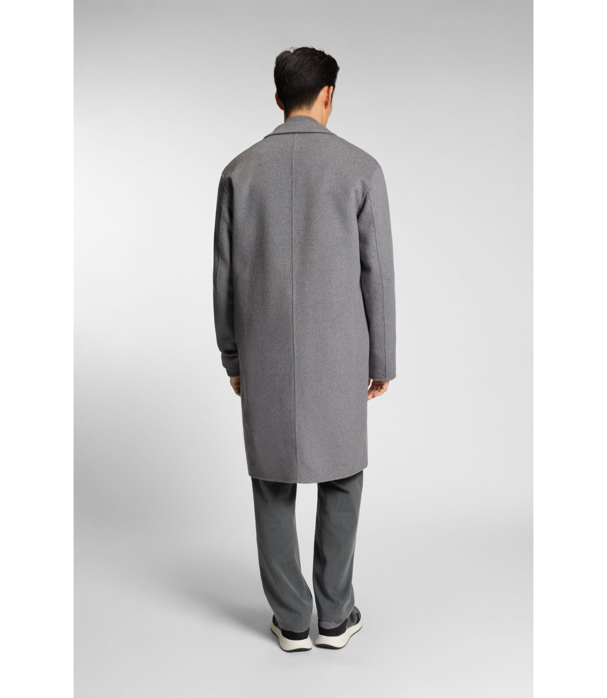 BOSS - リラックスフィットコート メランジ ウールブレンド