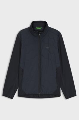 Active Water-repellent jacket with four-way stretch, Dark Blue