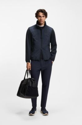 Active Water-repellent jacket with four-way stretch, Dark Blue