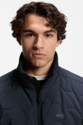 Active Water-repellent jacket with four-way stretch, Dark Blue