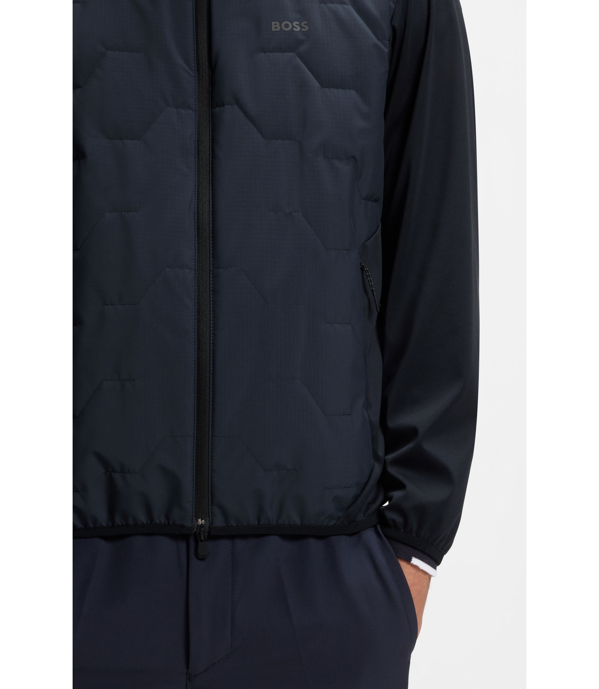 BOSS - はっ水ジャケット 4WAYストレッチ - ダークブルー