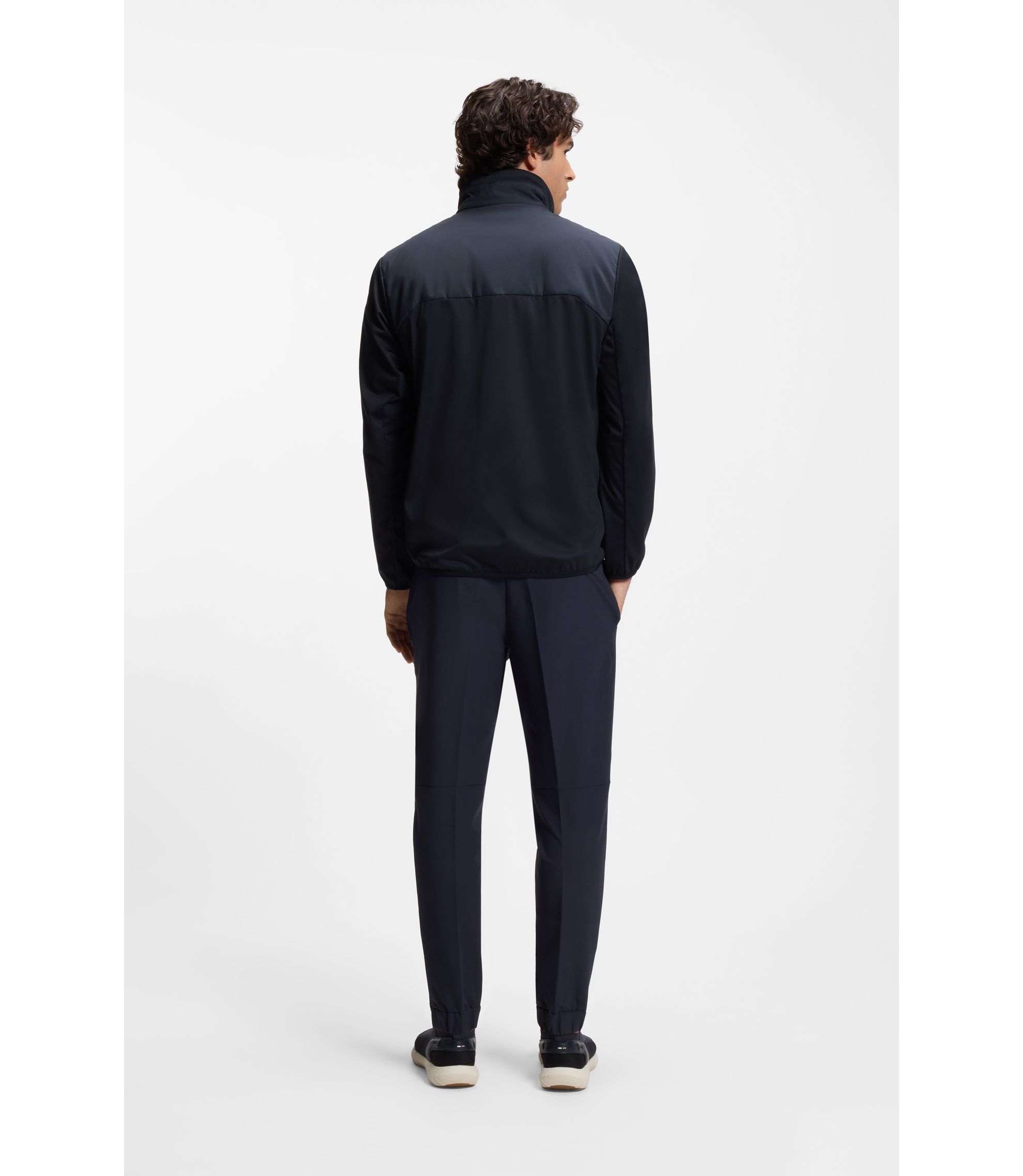 BOSS - はっ水ジャケット 4WAYストレッチ - ダークブルー