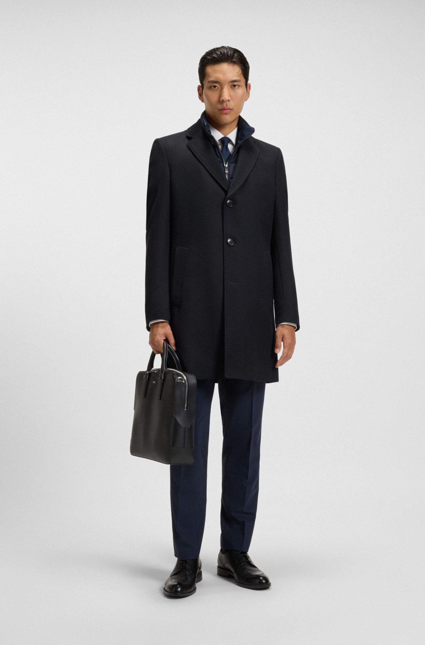 HUGO BOSS 黒 ダブルブレスト ピーコート 楽天市場】HUGO BOSS ヒューゴボス ピーコート H-HYDE-PCOAT-234