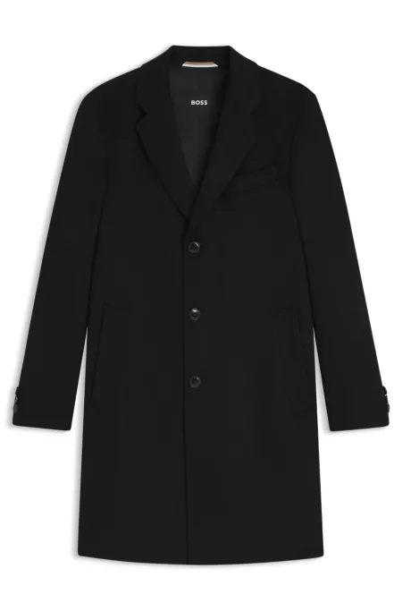 Slim-fit coat in cashmere