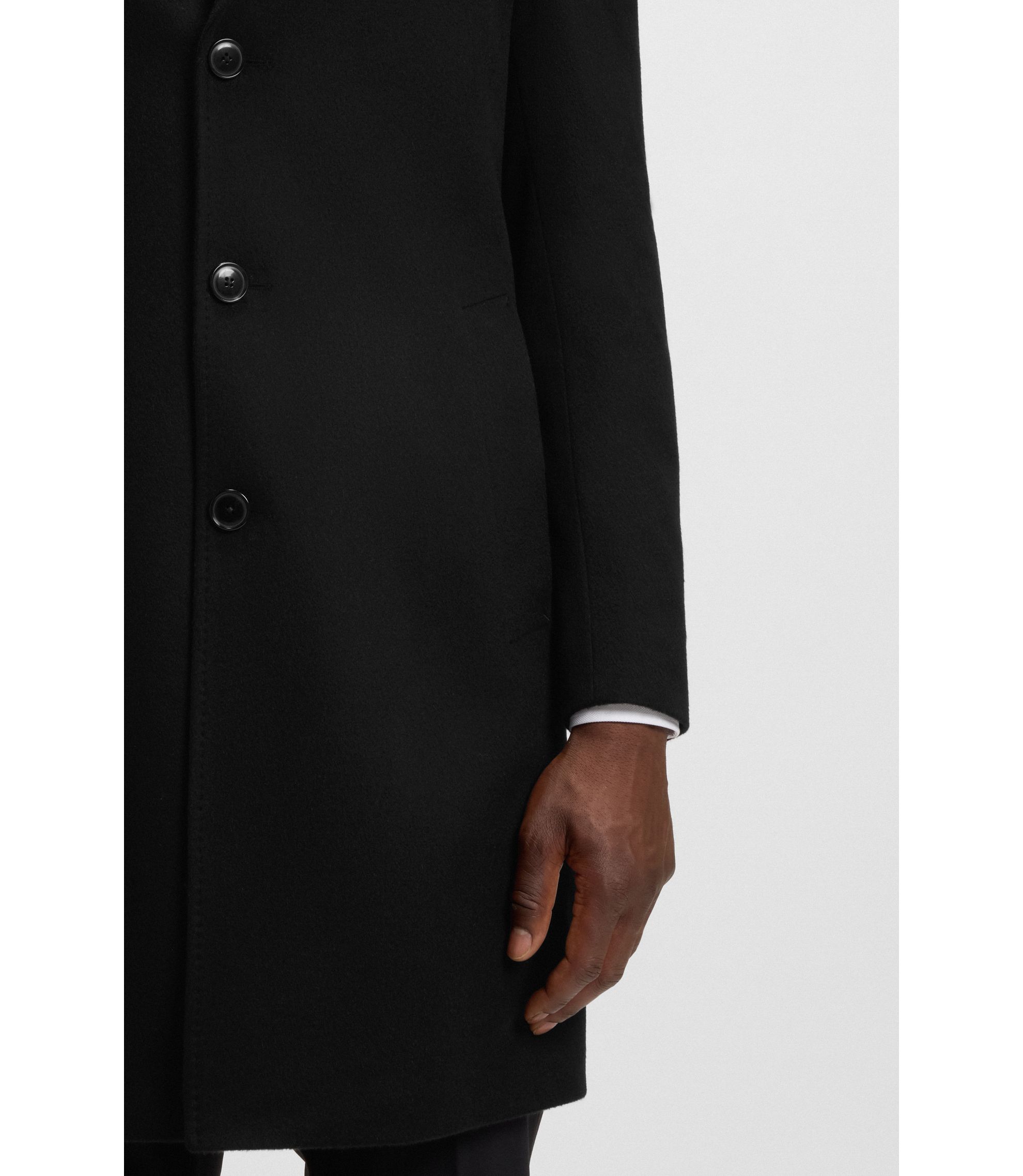 BOSS - スリムフィットコート カシミア - ブラック
