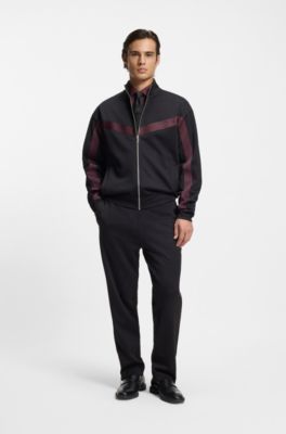 Slim-fit shirt in stretch twill, Brown