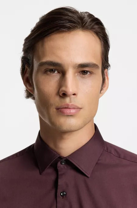 Chemise Slim en twill stretch